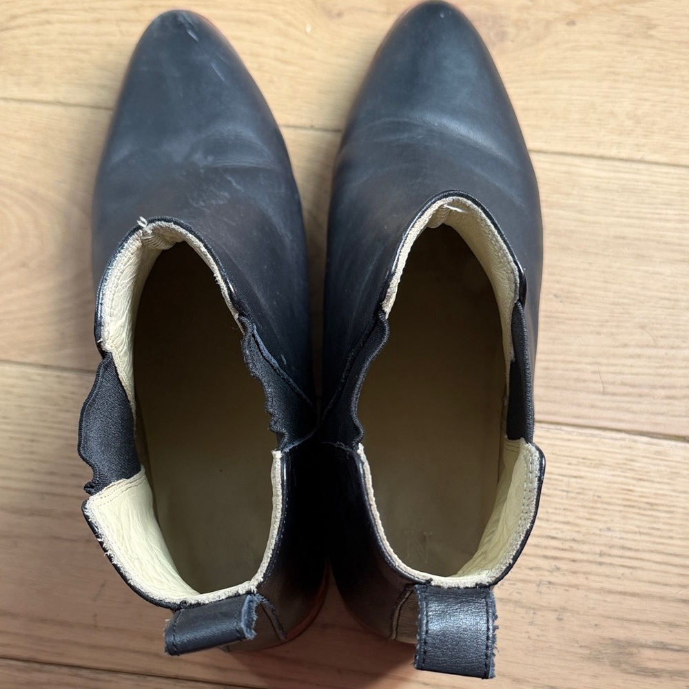 Nisolo Black Leather Ankle Boots- Women’s - Picture 7 of 8